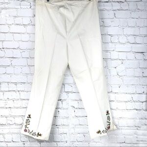 EUC-VNTG Mama EnjoyYourPregnancy Pants Embroidered